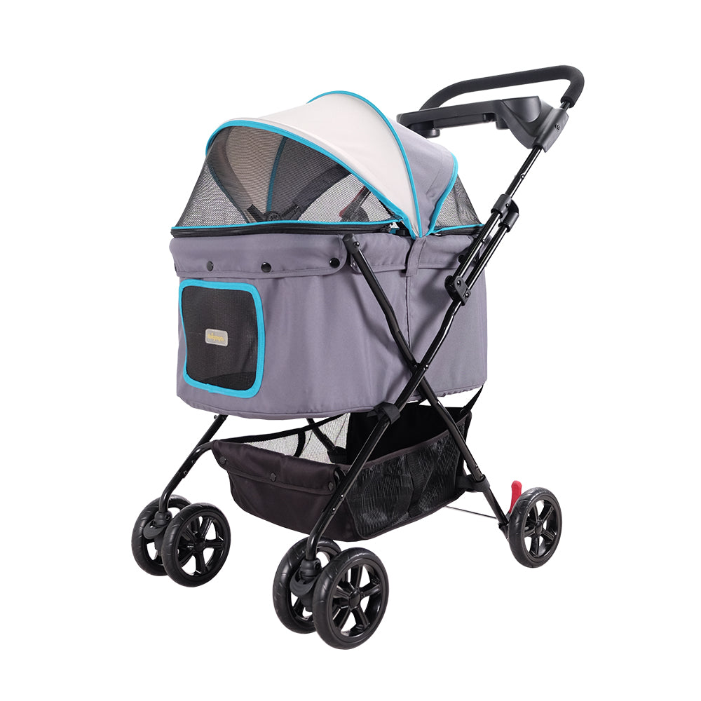 Ibiyaya Easy Strolling Pet Buggy - Simple Gray pet stroller Ibiyaya