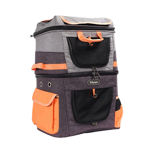 biyaya Two-tier Pet Backpack Pet Carrier Ibiyaya