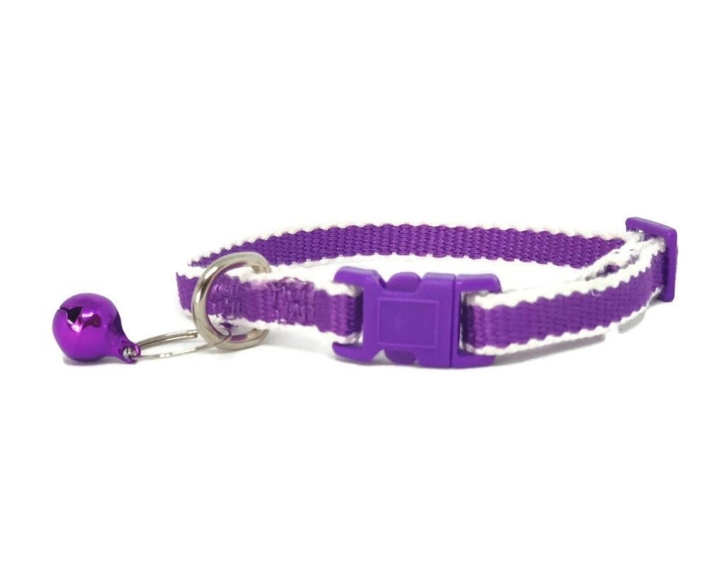 100% Pure Bamboo Fibre Cat Collar Plastic Buckle Black - Moondidley Pets Pet Care > Cleaning & Maintenance > Pet Grooming Supplies Moondidley Purple