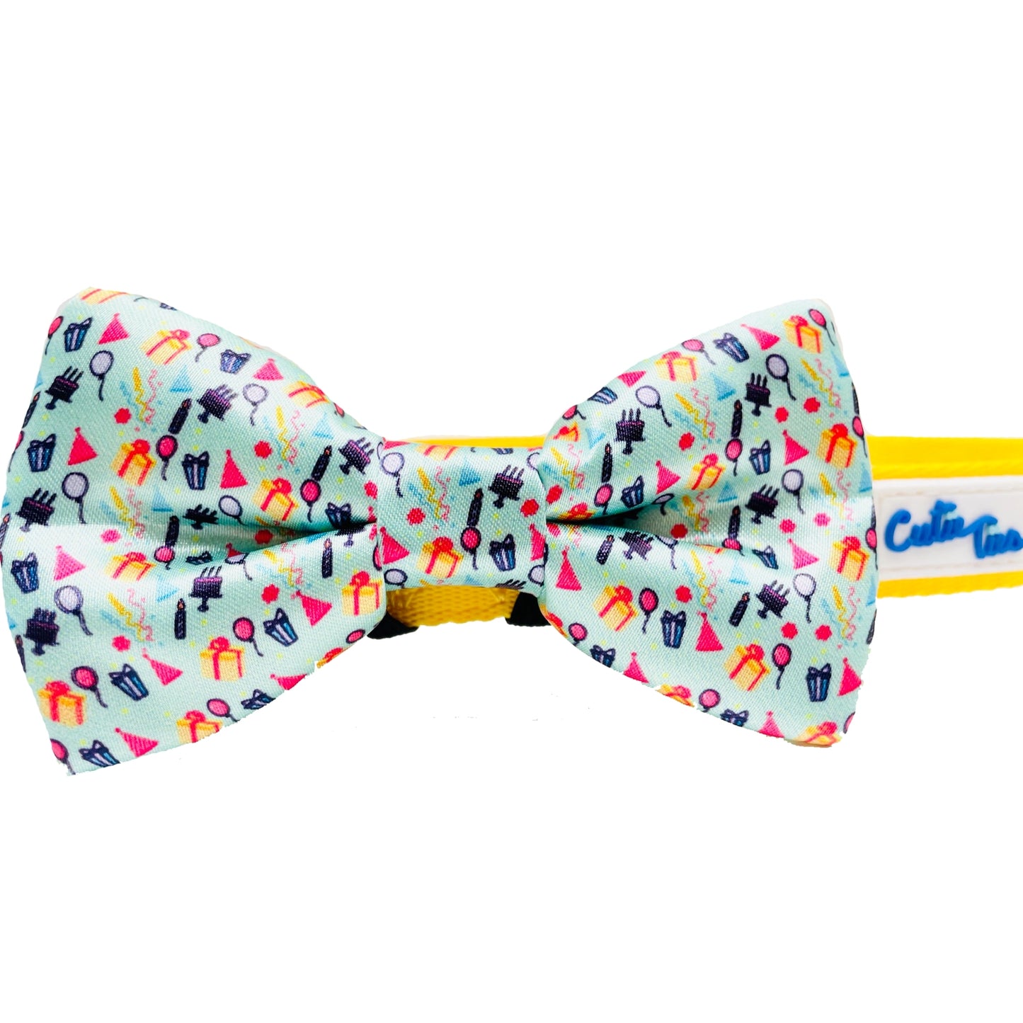 Fish Bone Red Dog Bow Tie Dog Apparel bow tie cuter Ties Happy birthday