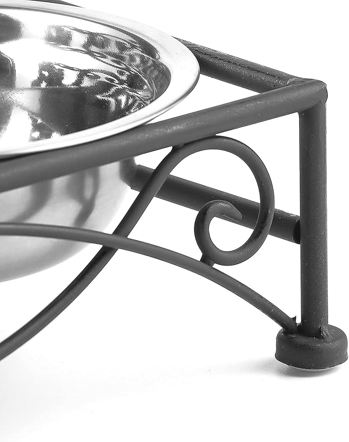 FIDO Dog Bowls and Metal stand - Victorian Style dog bowl Lavida