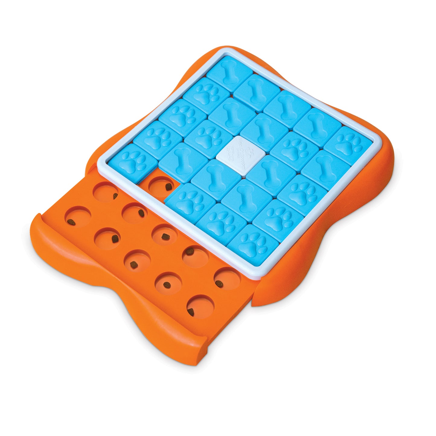 Nina Ottoson by Outward Hound dog hide and slide tan interactive treat puzzle dog toy Interactive dog puzzle Outward Hound Challenge Slider