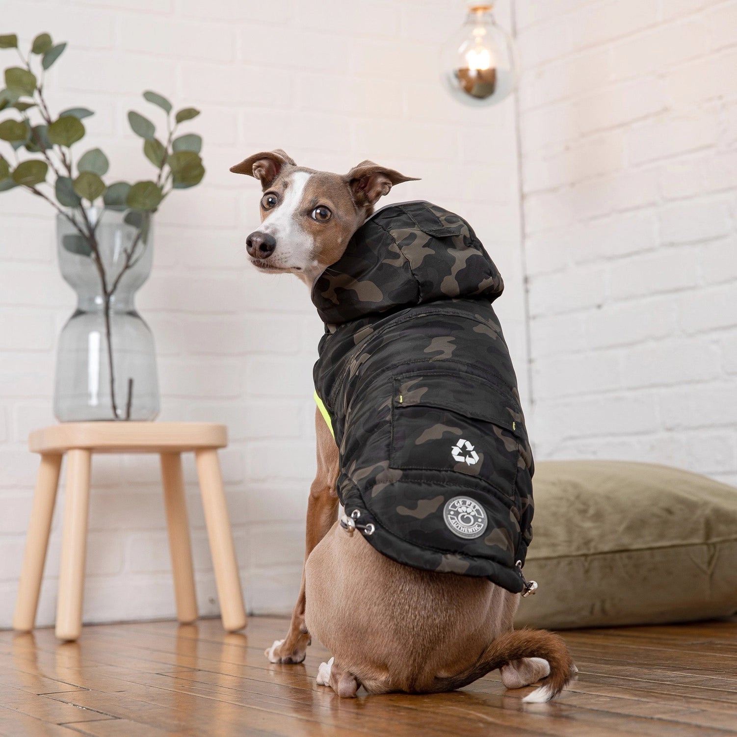 GF Pet Recycled Parka - Camouflage Eco Friendly Pet Coat Woofy and Whiskers