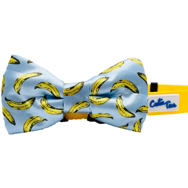 Fish Bone Red Dog Bow Tie Dog Apparel bow tie cuter Ties Banana Light Blue