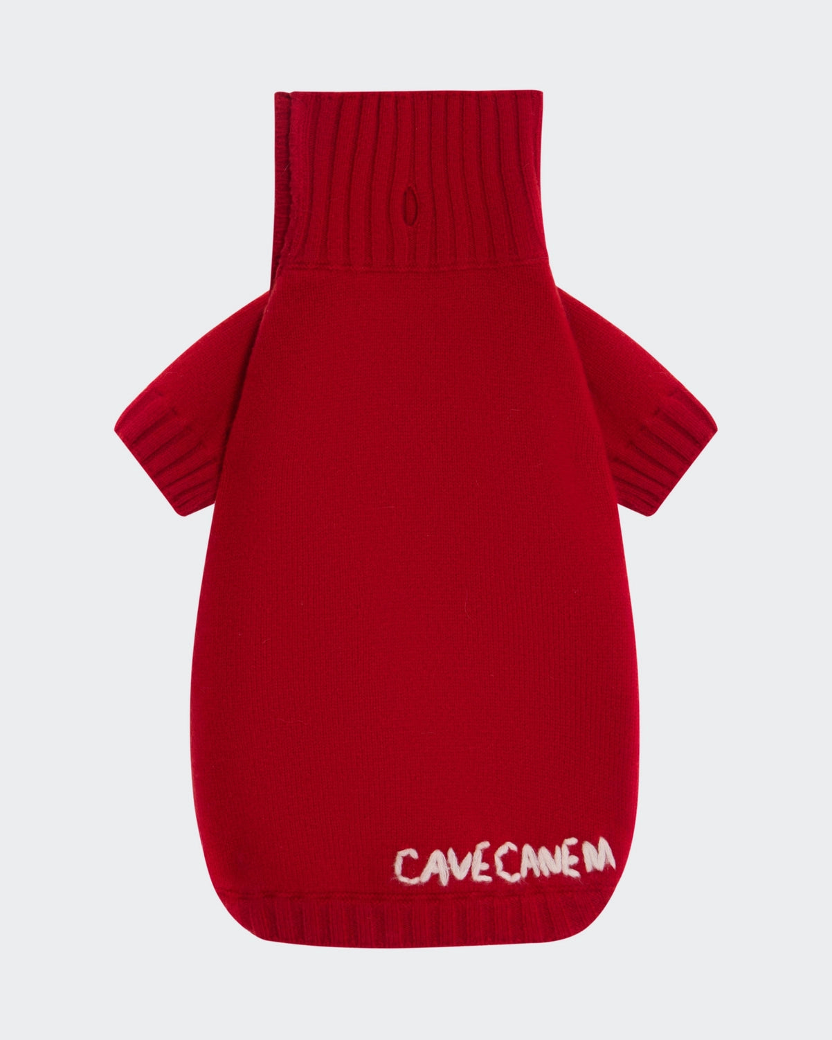 100% woolen dog jumper Merino Wool Dog Sweater with Vintage Dome Buttons Retro Red Merino wool 100% woolen dog jumper Cave Canem S Red