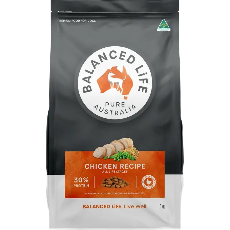 Balanced Life Adult Chicken 2.5Kg Non-prescription Dog Food Balanced Life 6kg