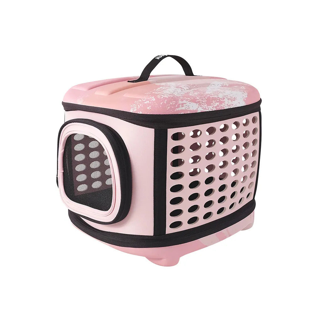 Ibiyaya Collapsible Travelling Pet Carrier for Cats & Dogs - Stardust Pet Carrier ibiyaya Pink Sunset