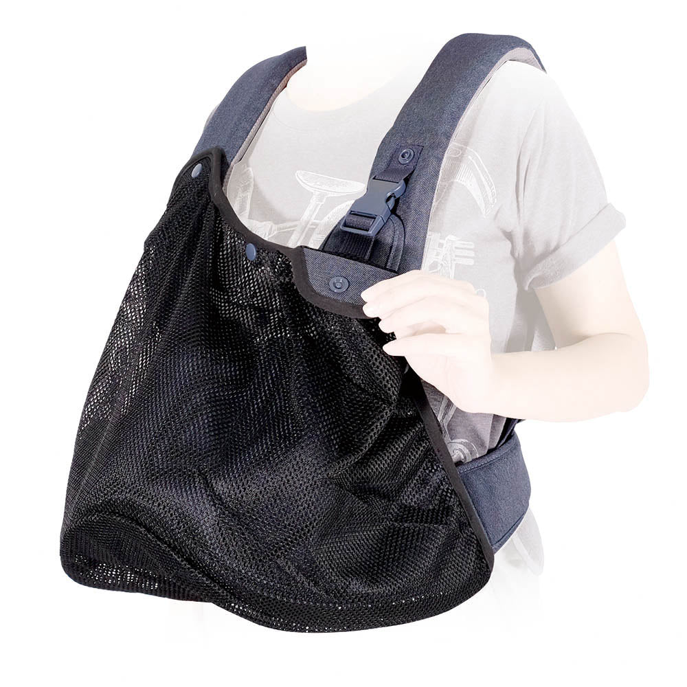 Ibiyaya Hug Pack Padded & Mesh Dog Sling Carrier - Denim Blue Pet Carrier ibiyaya
