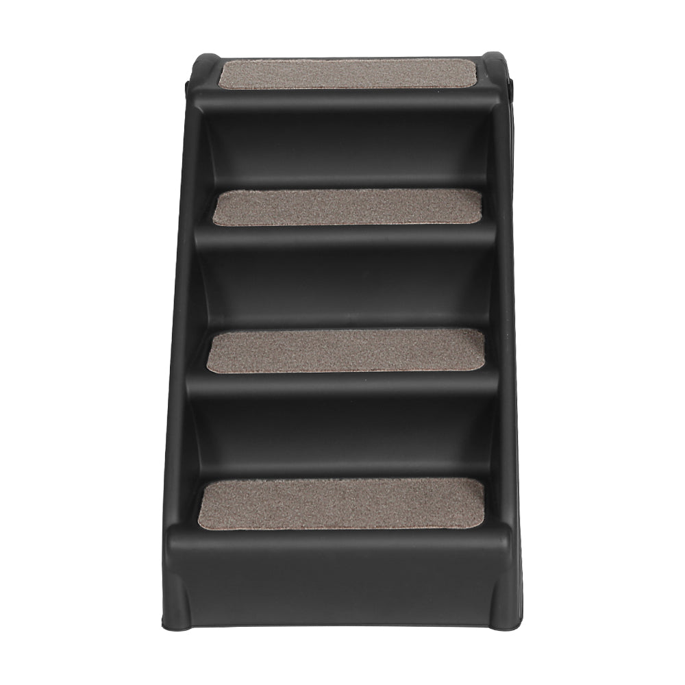 i.Pet Dog Ramp Steps For Bed Sofa Car Pet Stairs Ladder Portable Foldable Black Pet Care > Dog Supplies > Dog Steps & Ramps ipet