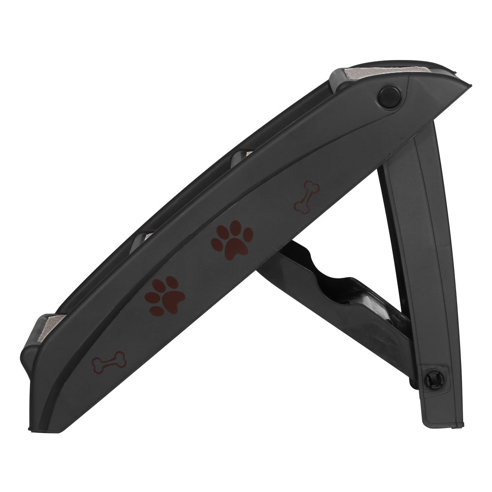i.Pet Dog Ramp Steps For Bed Sofa Car Pet Stairs Ladder Portable Foldable Black Pet Care > Dog Supplies > Dog Steps & Ramps ipet