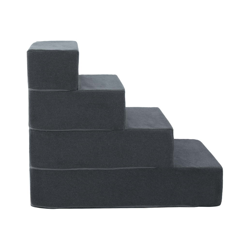 i.Pet Dog Ramp Foam Dog Cover Stairs Portable Cat Ladder For Sofa Bed 4 Steps Pet Care > Dog Supplies > Dog Steps & Ramps Woofy and Whiskers