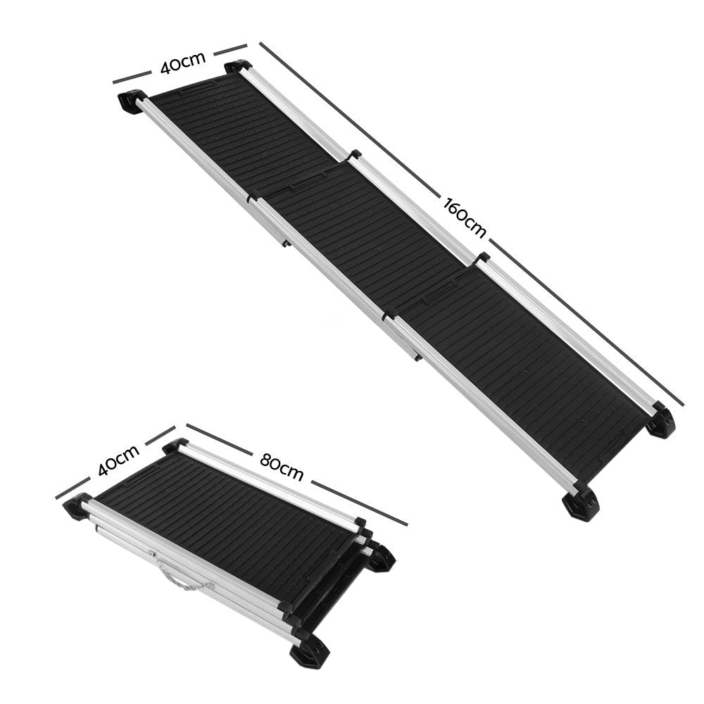i.Pet Dog Ramp Pet Stairs Steps Car SUV Foldable Portable Ladder Adjustable Pet Care > Dog Supplies > Dog Steps & Ramps ipet