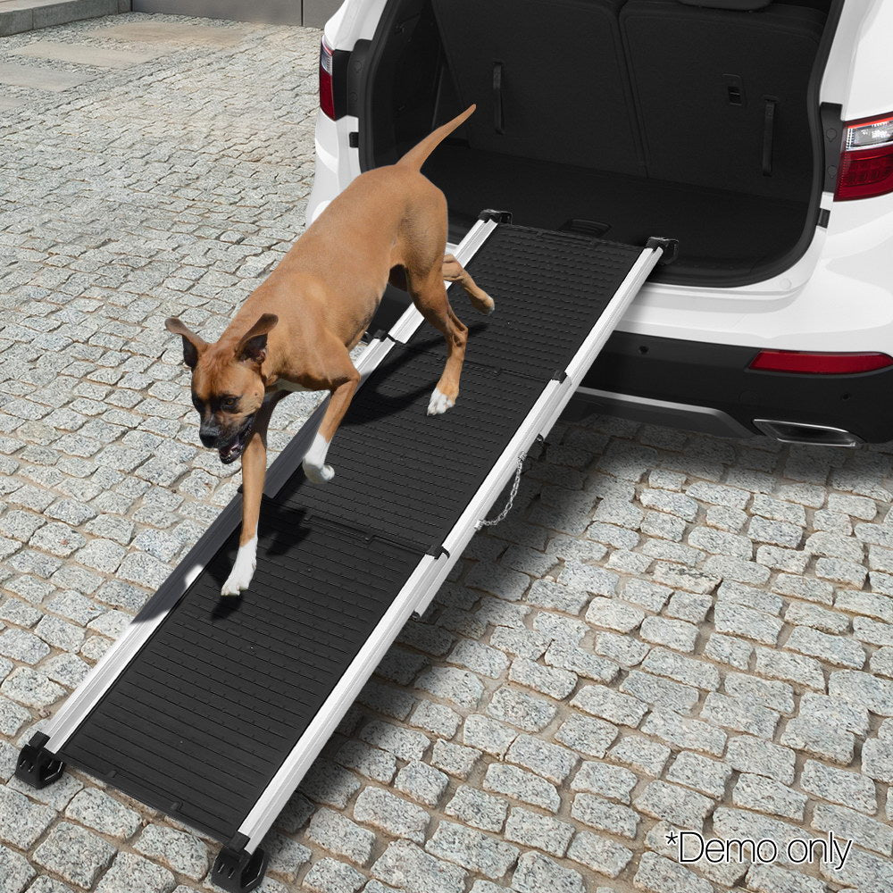 i.Pet Dog Ramp Pet Stairs Steps Car SUV Foldable Portable Ladder Adjustable Pet Care > Dog Supplies > Dog Steps & Ramps ipet