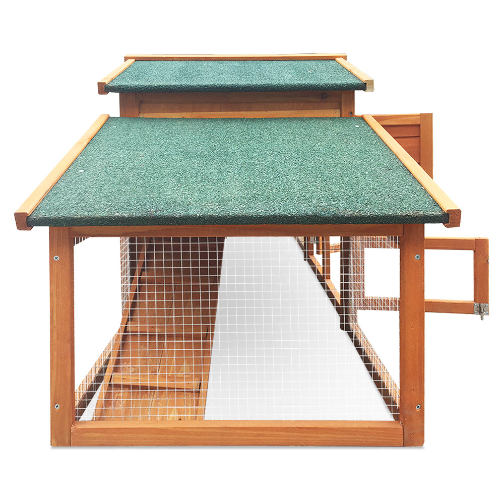 i.Pet Chicken Coop Rabbit Hutch 169cm x 52cm x 72cm Large House Outdoor Wooden Run Cage Pet Care > Coops & Hutches > Small Animal Habitats & Cages Woofy and Whiskers