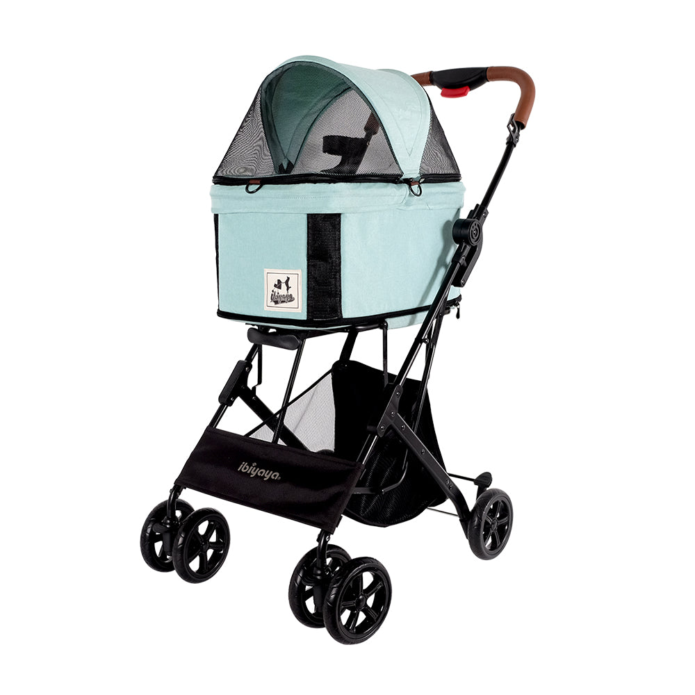 Ibiyaya Travois Tri-fold Pet Travel Stroller System - Spearmint pet stroller Ibiyaya