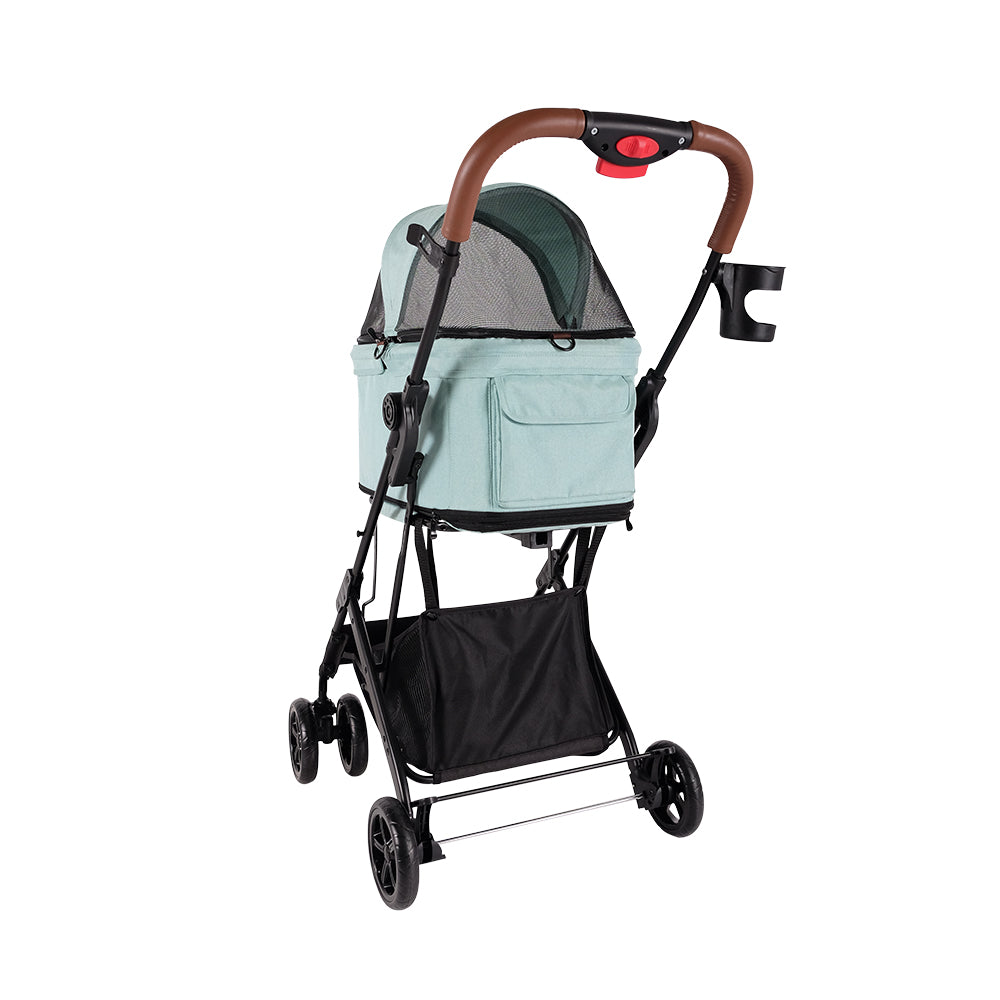 Ibiyaya Travois Tri-fold Pet Travel Stroller System - Spearmint pet stroller Ibiyaya Spearmint Green