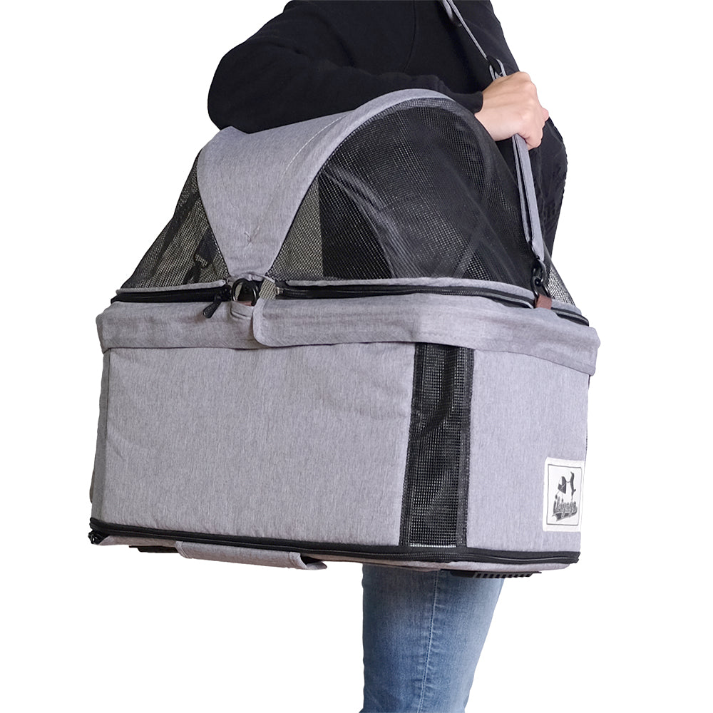 Ibiyaya Travois Tri-fold Pet Travel Stroller System - Spearmint pet stroller Ibiyaya