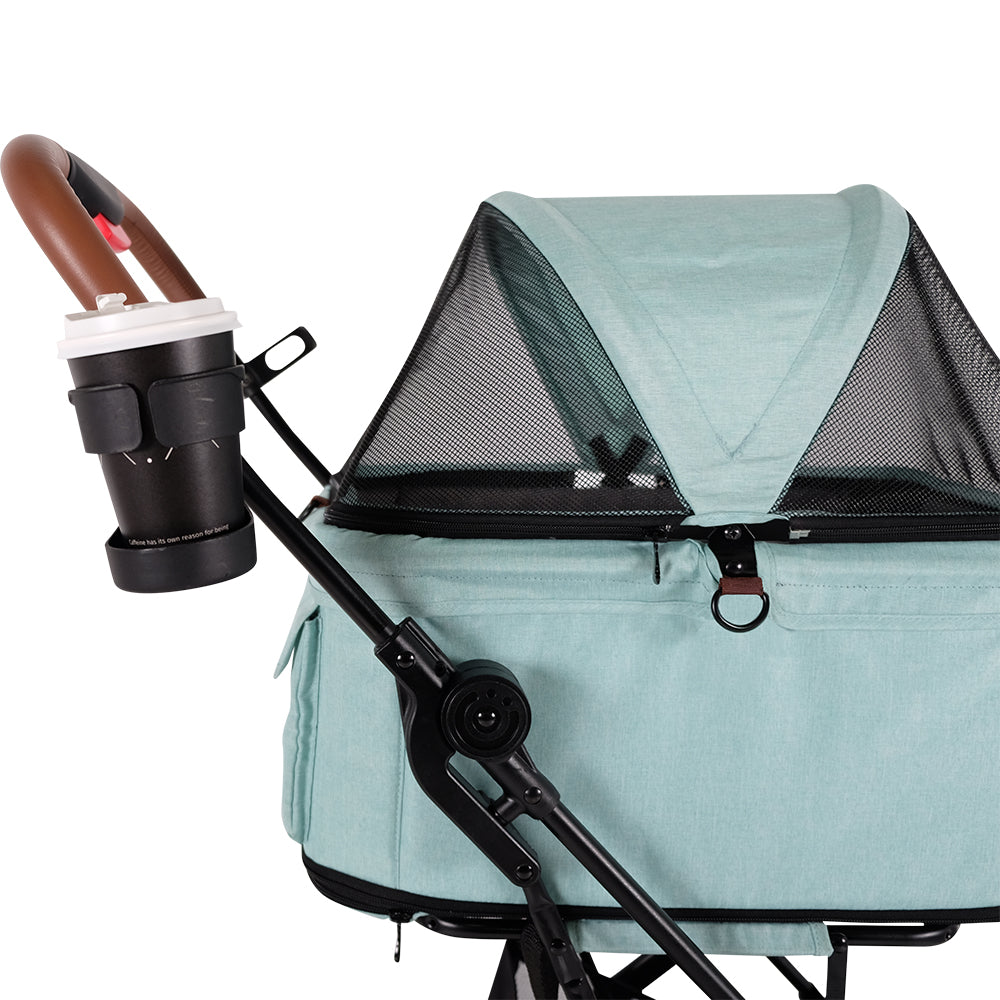 Ibiyaya Travois Tri-fold Pet Travel Stroller System - Spearmint pet stroller Ibiyaya