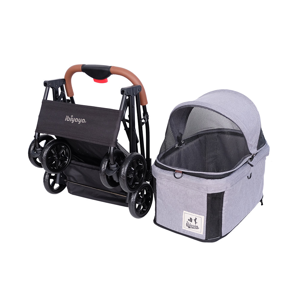 Ibiyaya Travois Tri-fold Pet Travel Stroller System - Spearmint pet stroller Ibiyaya