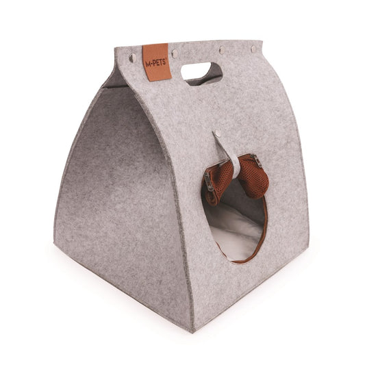 ECO Felt cushions & Tunnels SNOOZY Cat Bed Grey Cat bed Mpets