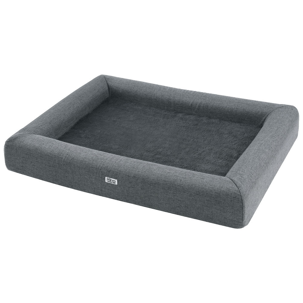 i.Pet Pet Bed Dog Cat Large Calming Soft Sofa Cushion Egg Crate Washable Grey Pet Care > Dog Supplies > Dog Beds Woofy and Whiskers