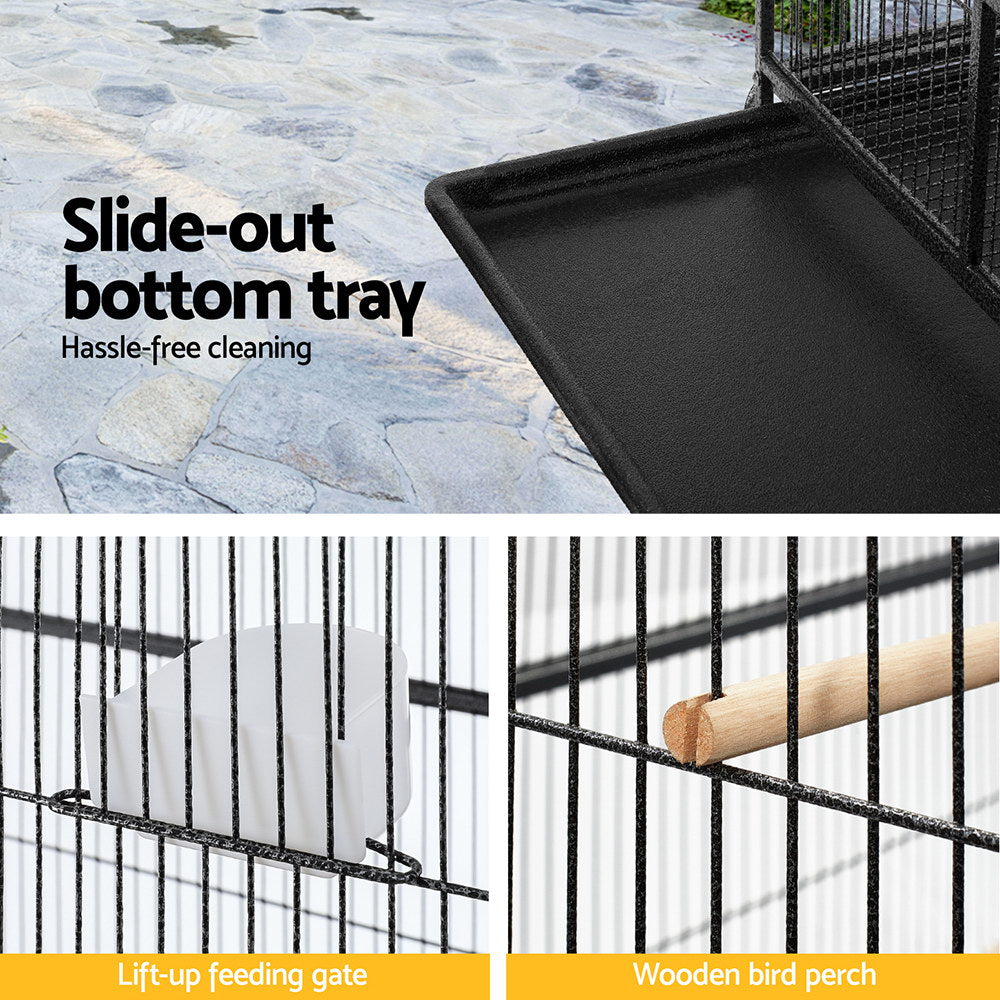 i.Pet Bird Cage Large Cages 160cm Parrot Aviary Stand-Alone Budgie Wheels Castor Pet Care > Bird > Bird Cages & Stands ipet
