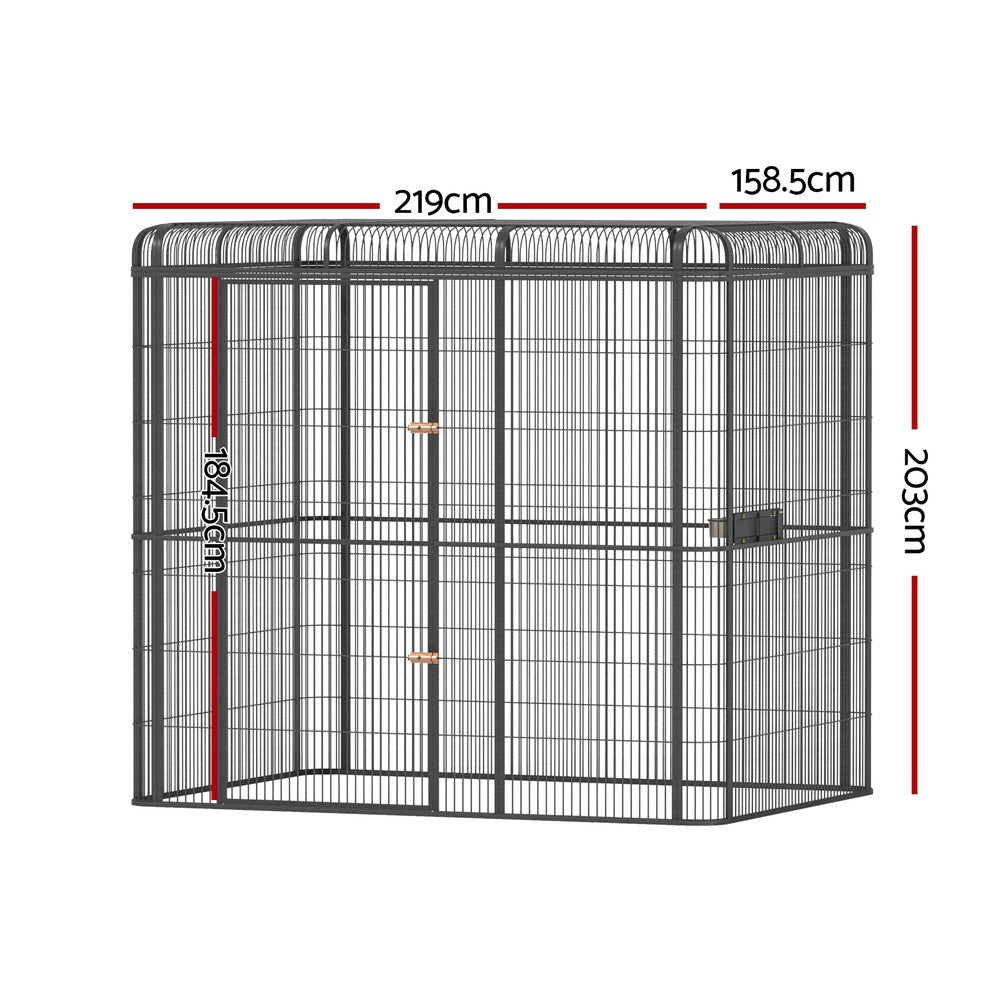 i.Pet Bird Cage Large Walk-in Aviary Budgie Perch Cage Parrot Pet Huge 203cm Pet Care > Bird > Bird Cages & Stands ipet