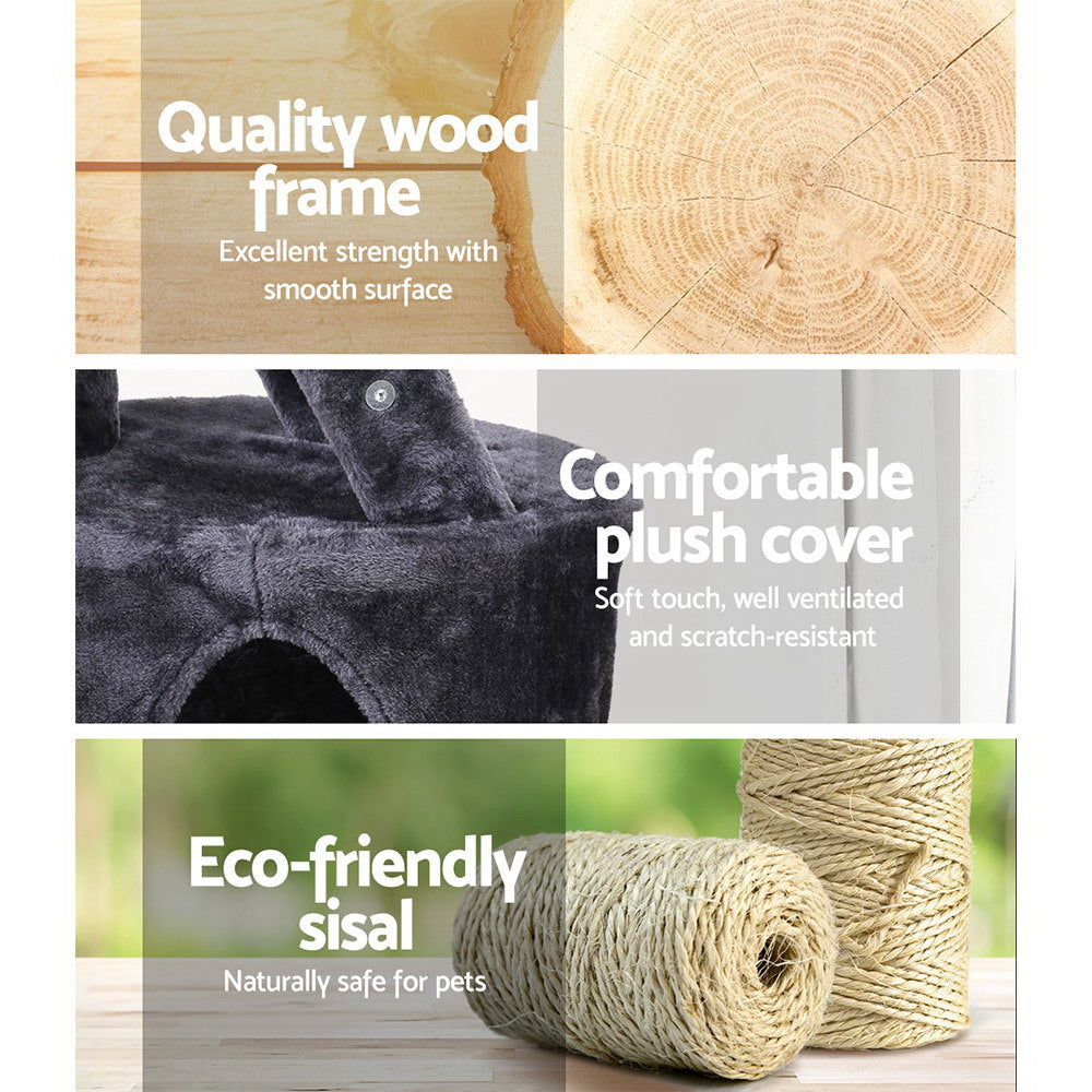 i.Pet Cat Tree 120cm Tower Scratching Post Scratcher Wood Condo House Bed Toys Pet Care > Cat Supplies > Cat Scratching Posts Ipet