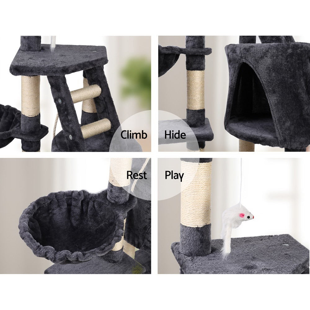 i.Pet Cat Tree 120cm Tower Scratching Post Scratcher Wood Condo House Bed Toys Pet Care > Cat Supplies > Cat Scratching Posts Ipet