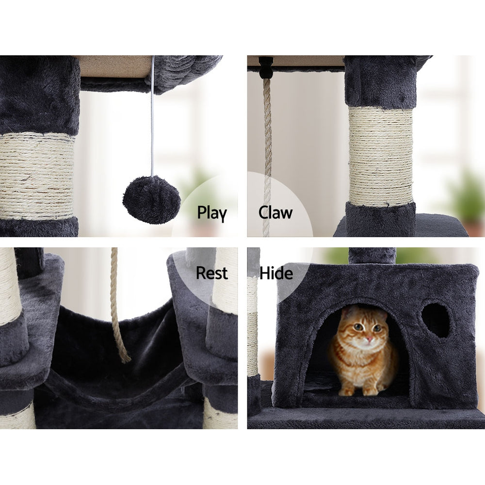 i.Pet Cat Tree 145cm Tower Scratching Post Scratcher Wood Condo House Large Bed Pet Care > Cat Supplies > Cat Scratching Posts Ipet