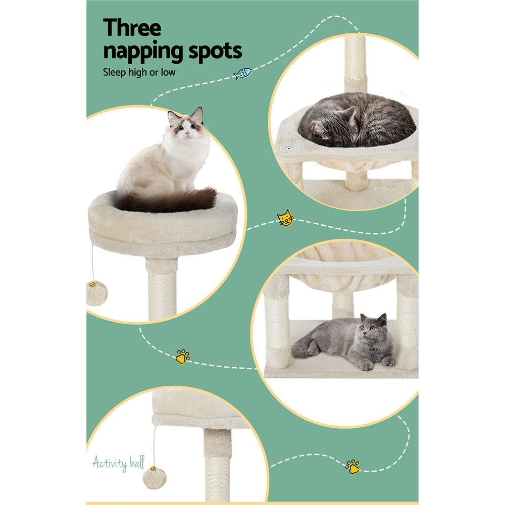 i.Pet Cat Tree 69cm Scratching Post Tower Scratcher Wood Condo Toys House Bed Pet Care > Cat Supplies > Cat Scratching Posts ipet