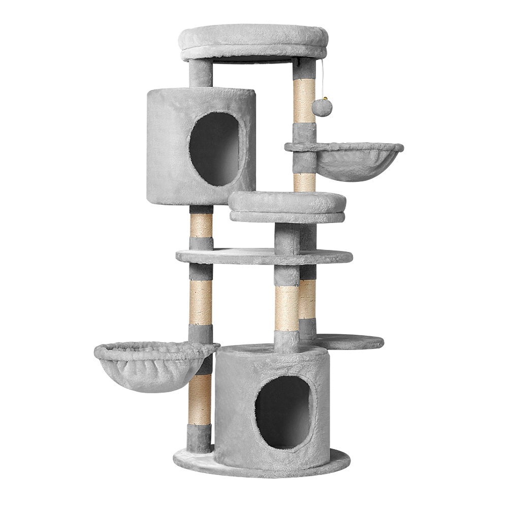i.Pet Cat Tree 123cm Tower Scratching Post Scratcher Wood Condo House Bed Toys Pet Care > Cat Supplies > Cat Scratching Posts ipet