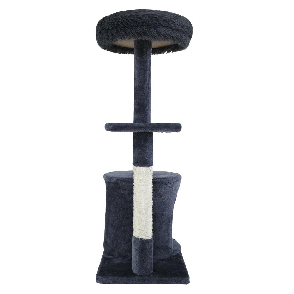 i.Pet Cat Tree 94cm Scratching Post Tower Scratcher Condo House Wood Trees Grey Pet Care > Cat Supplies > Cat Scratching Posts ipet