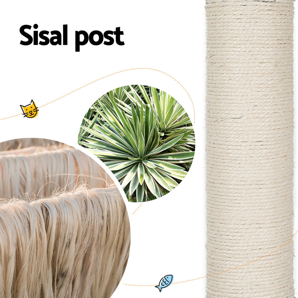 i.Pet Cat Tree Tower Scratching Post Scratcher 142cm Wood Bed Condo House Pet Care > Cat Supplies > Cat Furniture ipet