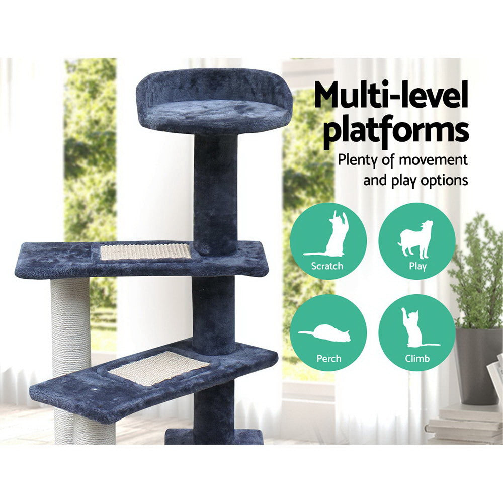 i.Pet Cat Tree 100cm Scratching Post Scratcher Tower Wood Condo House Trees Bed Pet Care > Cat Supplies > Cat Scratching Posts ipet