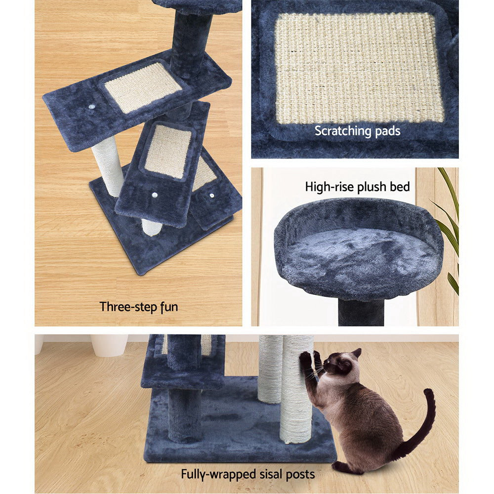i.Pet Cat Tree 100cm Scratching Post Scratcher Tower Wood Condo House Trees Bed Pet Care > Cat Supplies > Cat Scratching Posts ipet