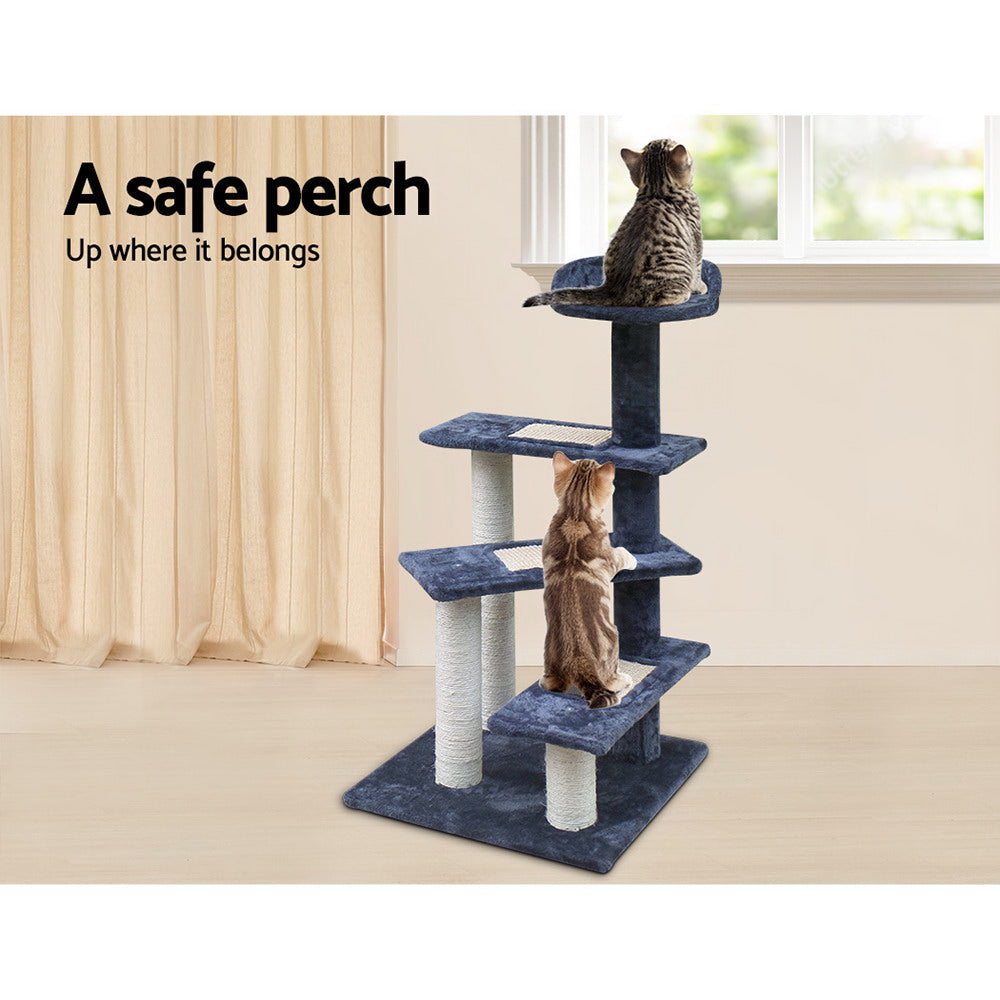 i.Pet Cat Tree 100cm Scratching Post Scratcher Tower Wood Condo House Trees Bed Pet Care > Cat Supplies > Cat Scratching Posts ipet