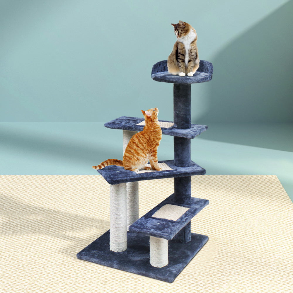 i.Pet Cat Tree 100cm Scratching Post Scratcher Tower Wood Condo House Trees Bed Pet Care > Cat Supplies > Cat Scratching Posts ipet