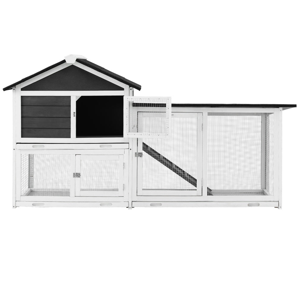 i.Pet Chicken Coop Rabbit Hutch Extra Large Wooden Run Cage House With Run Cage Pet Care > Coops & Hutches > Small Animal Habitats & Cages Woofy and Whiskers