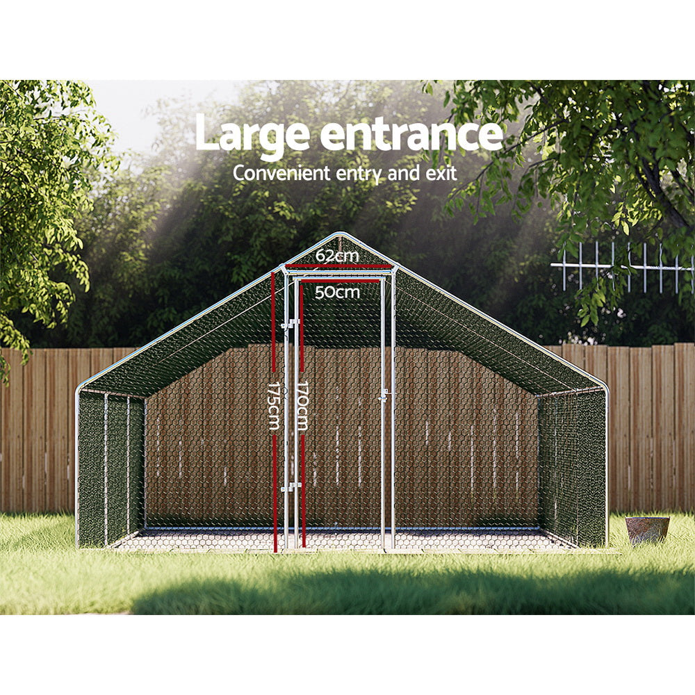 i.Pet Chicken Coop Cage 3x6x2m Galvanised Steel Pet Care > Coops & Hutches > Coop & Hutch Accessories ipet