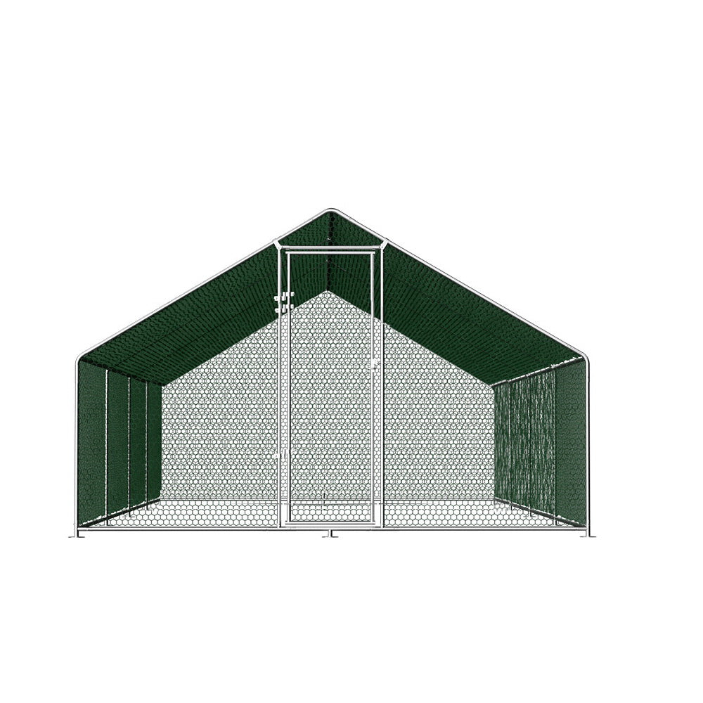 i.Pet Chicken Coop Cage 3x8x2m Galvanised Steel Pet Care > Coops & Hutches > Coop & Hutch Accessories ipet