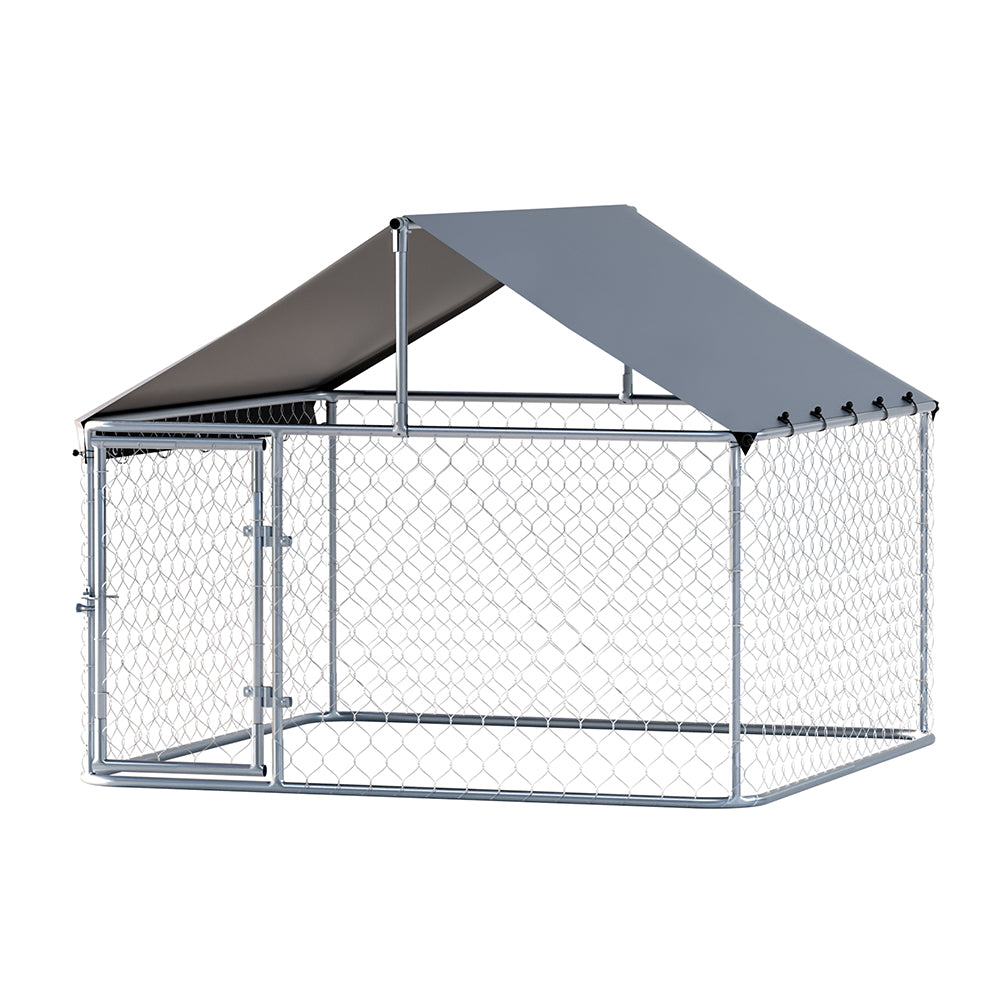 i.Pet Dog Kennel Large House XL Pet Run Cage Puppy Outdoor Enclosure With Roof Pet Care > Dog Supplies > Dog Kennels Woofy and Whiskers