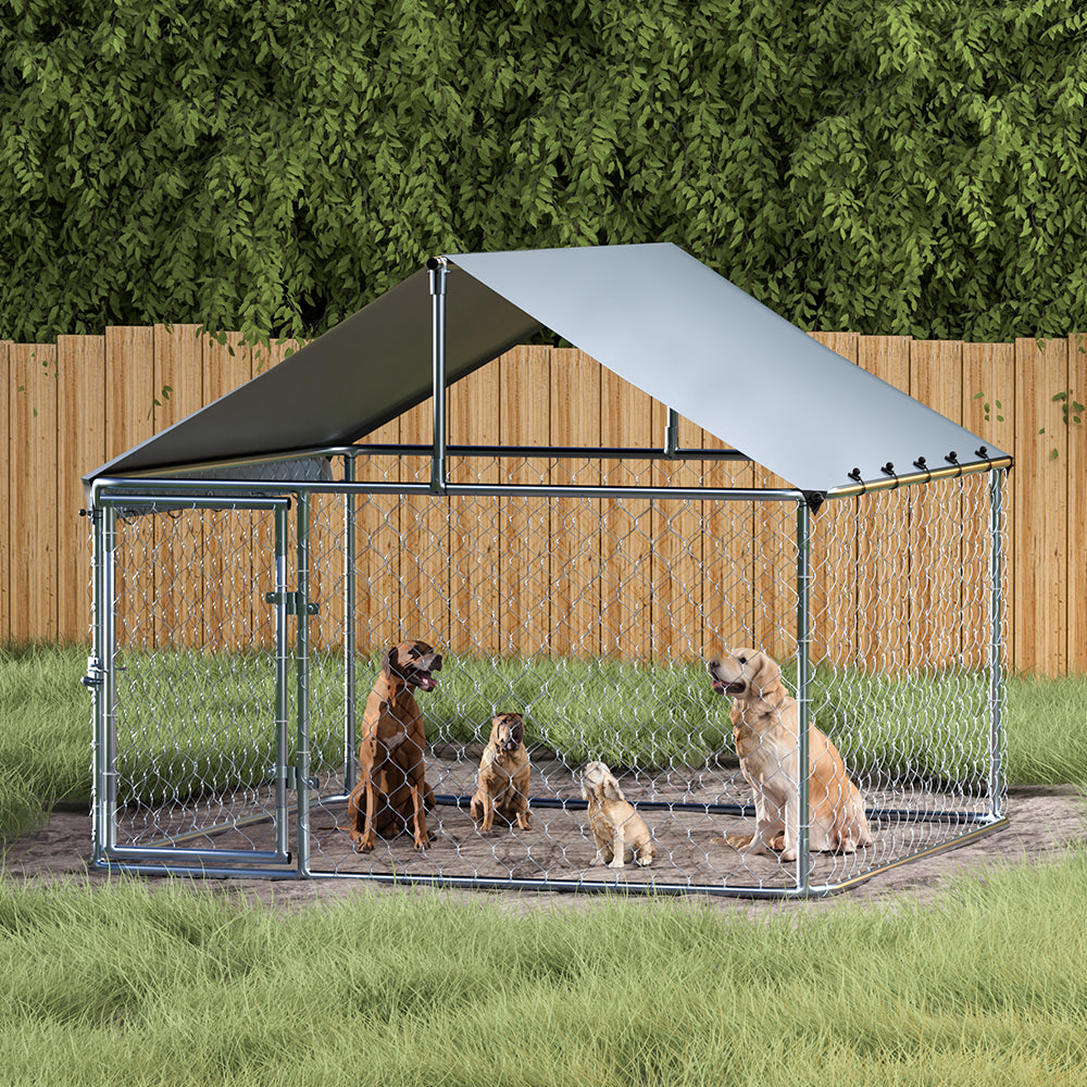 i.Pet Dog Kennel Large House XL Pet Run Cage Puppy Outdoor Enclosure With Roof Pet Care > Dog Supplies > Dog Kennels Woofy and Whiskers