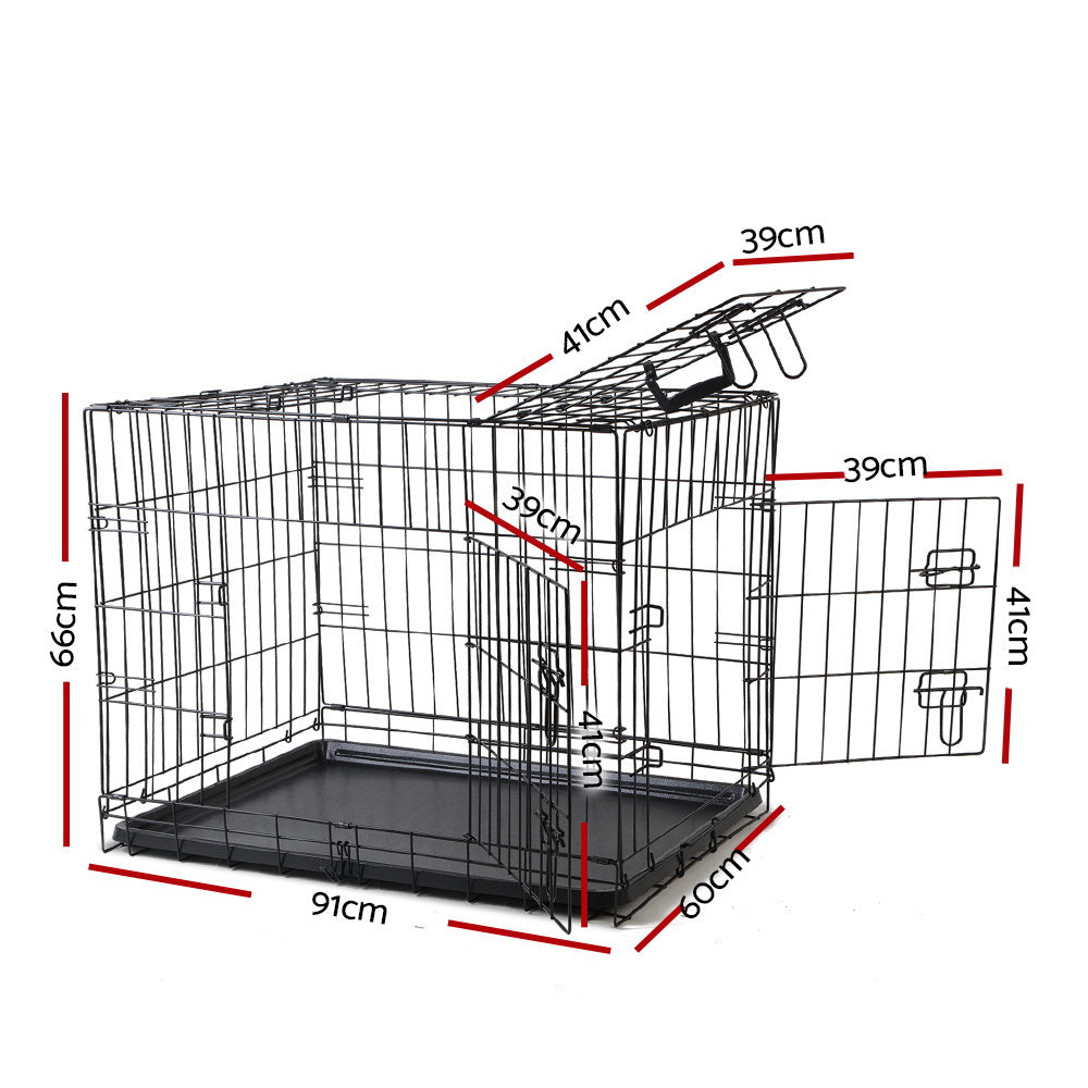 i.Pet 36" Dog Cage Crate Kennel 3 Doors Pet Care > Dog Supplies > Dog Kennels Ipet