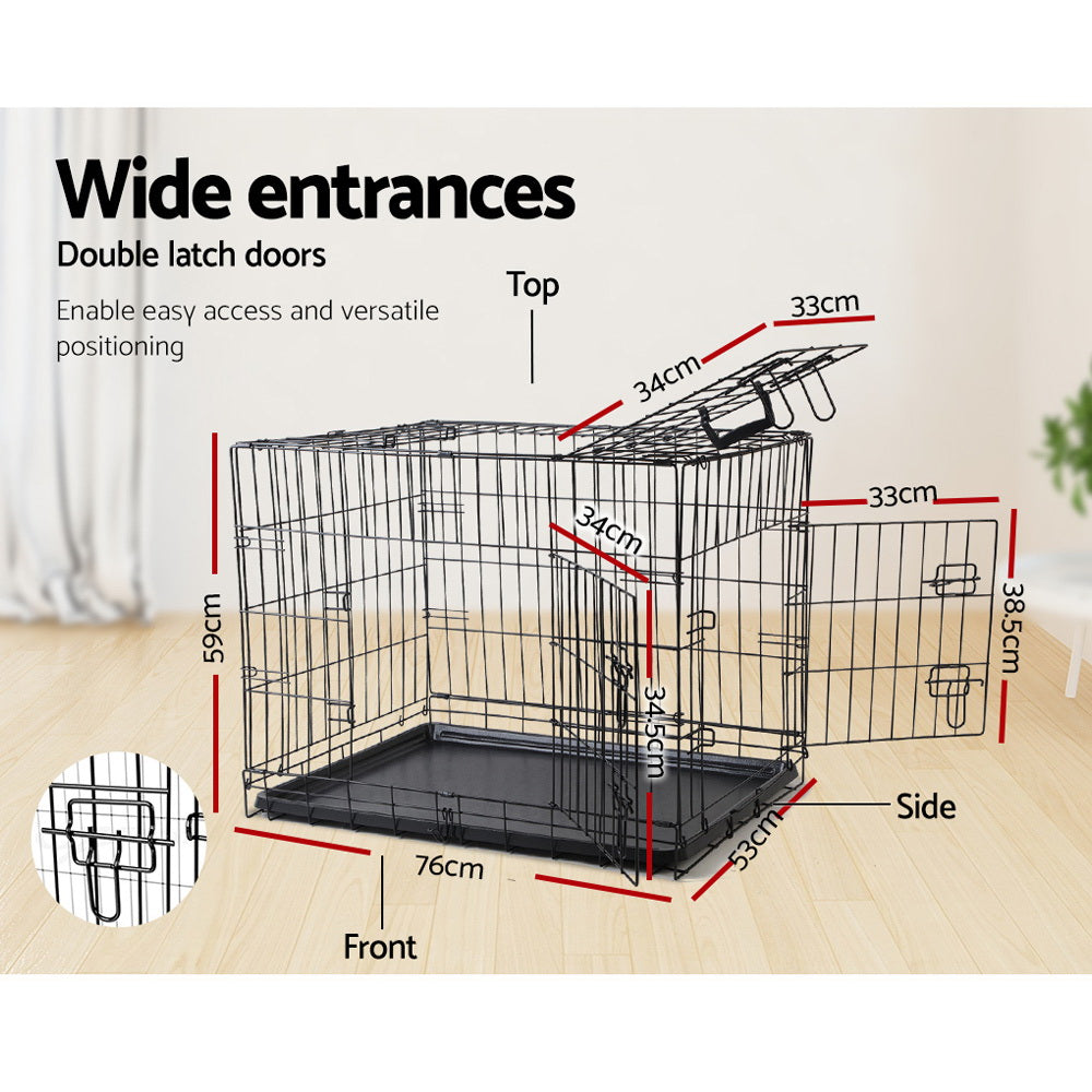 i.Pet 36" Dog Cage Crate Kennel 3 Doors Pet Care > Dog Supplies > Dog Kennels Ipet