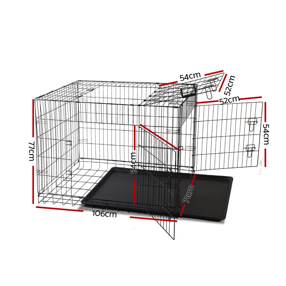i.Pet 42" Dog Cage Crate Large Kennel 3 Doors Pet Care > Dog Supplies > Dog Kennels Ipet