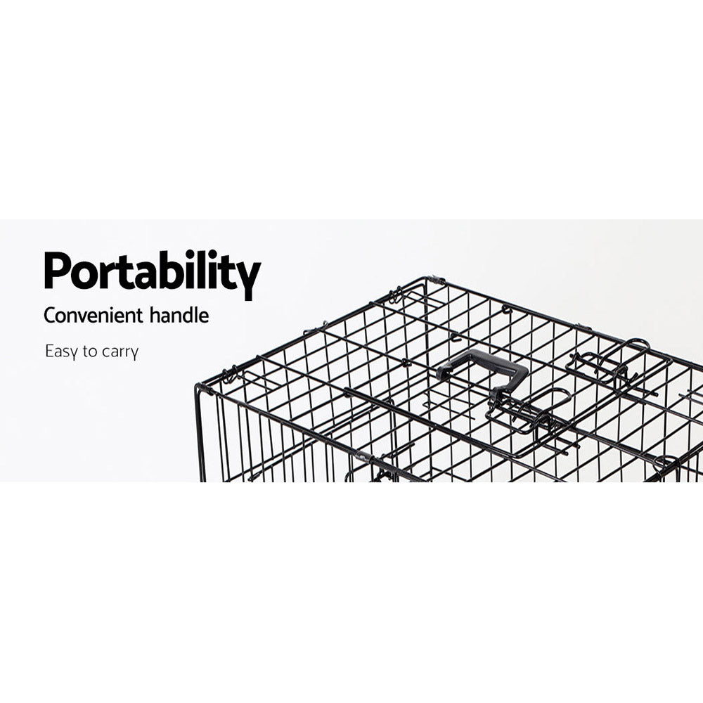 i.Pet 42" Dog Cage Crate Large Kennel 3 Doors Pet Care > Dog Supplies > Dog Kennels Ipet