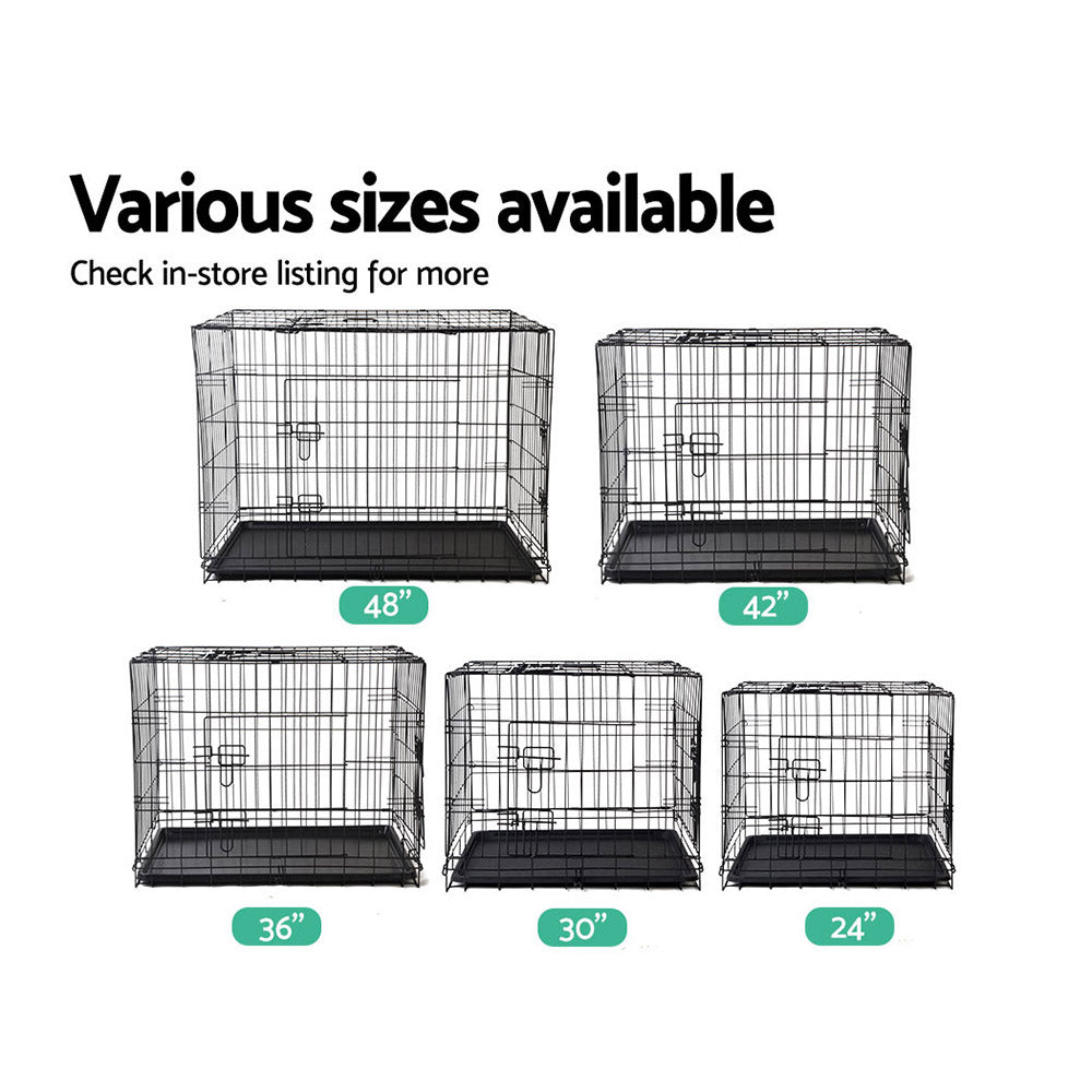 i.Pet 42" Dog Cage Crate Large Kennel 3 Doors Pet Care > Dog Supplies > Dog Kennels Ipet