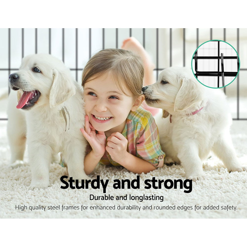 i.Pet 24" 8 Panel Dog Playpen Pet Fence Exercise Cage Enclosure Play Pen Pet Care > Dog Supplies > Dog Playpens & Gates ipet