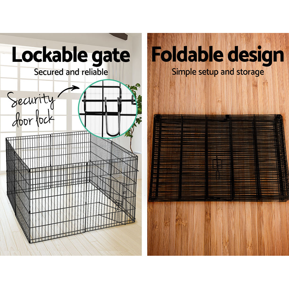 i.Pet 30" 8 Panel Dog Playpen Pet Fence Exercise Cage Enclosure Play Pen Pet Care > Dog Supplies > Dog Playpens & Gates Ipet